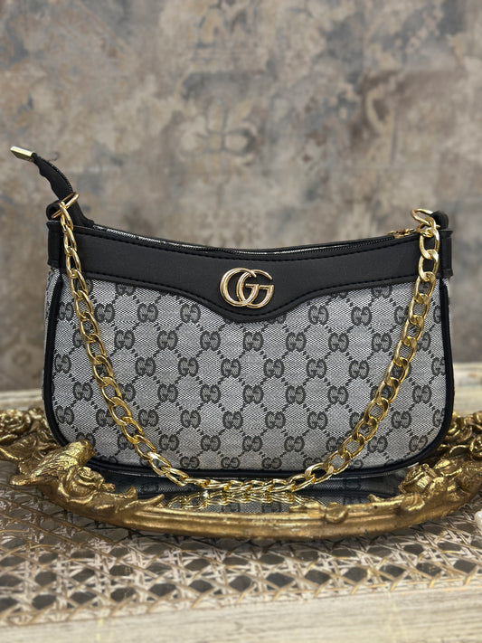 Floral Grey Gucci Cross-Body Bag