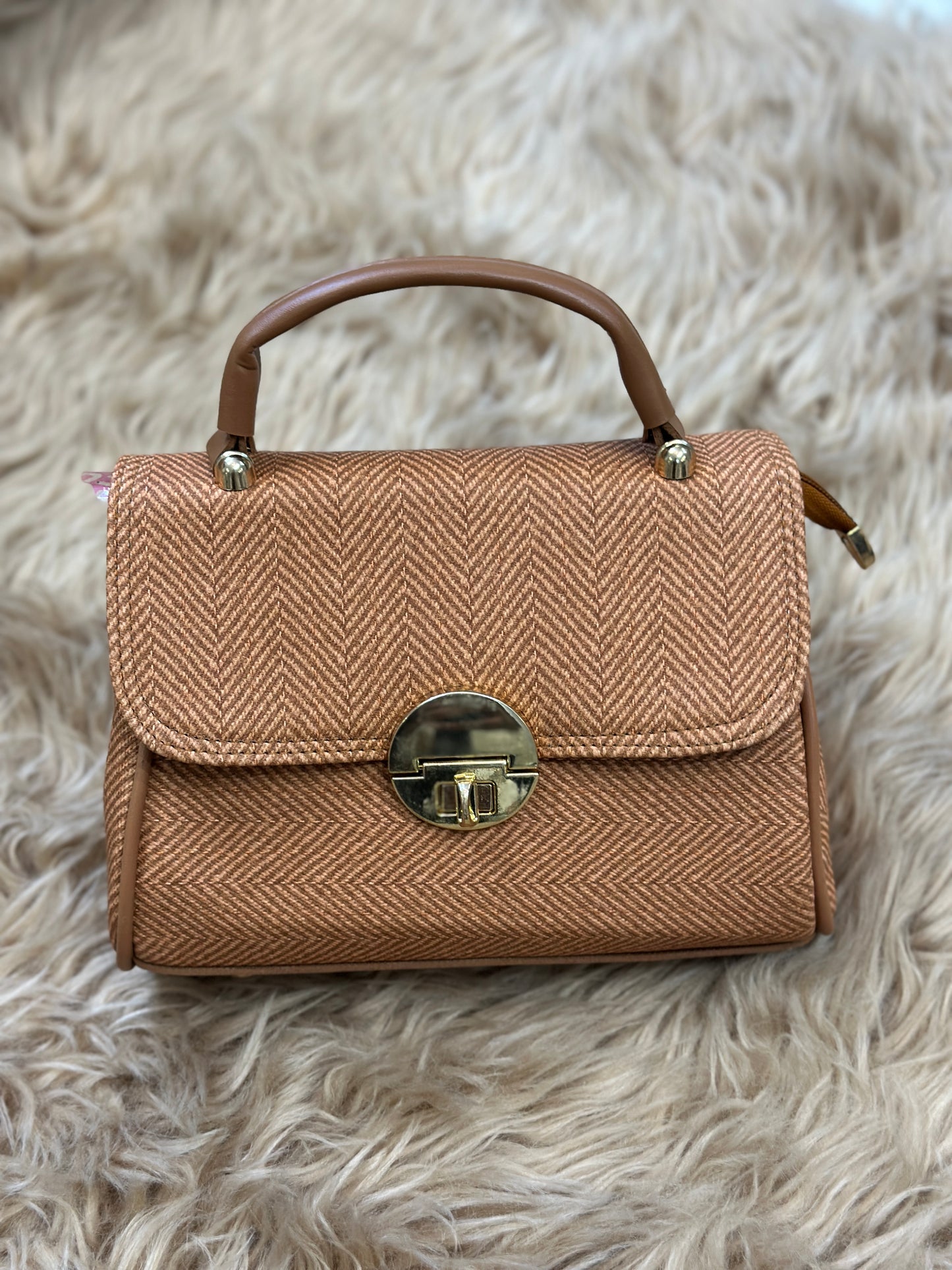 Mustard-Brown Pedro Hand-Bag