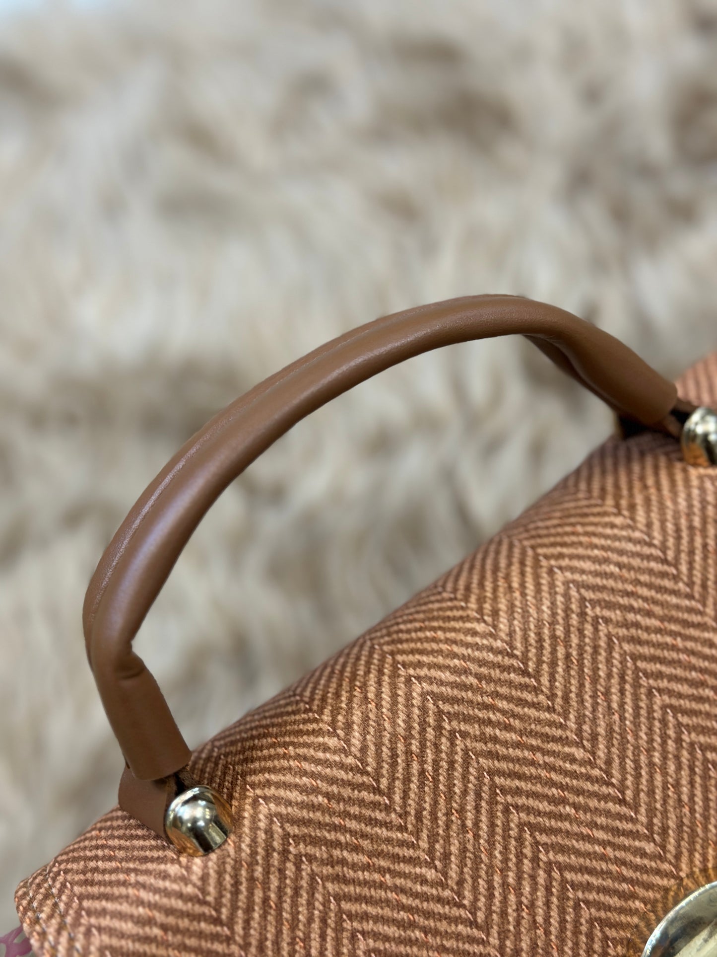 Mustard-Brown Pedro Hand-Bag
