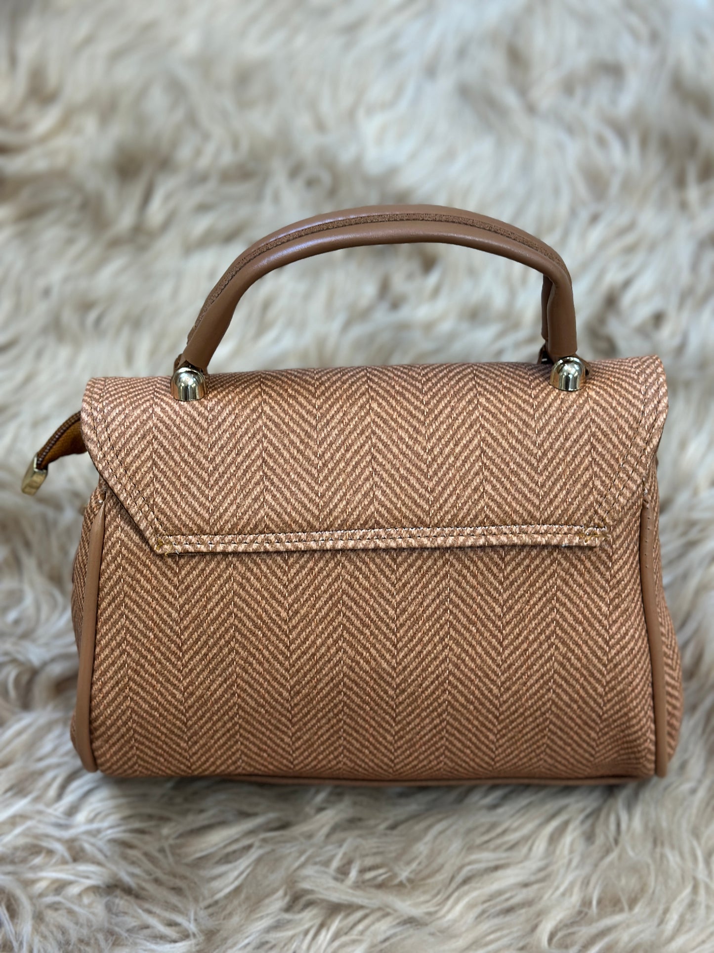 Mustard-Brown Pedro Hand-Bag