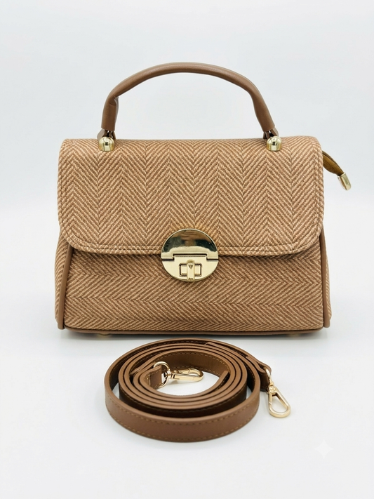 Mustard-Brown Pedro Hand-Bag